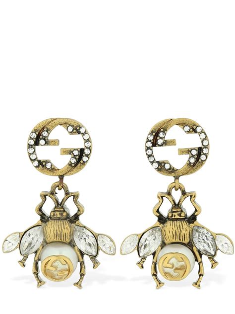 bee earrings gucci